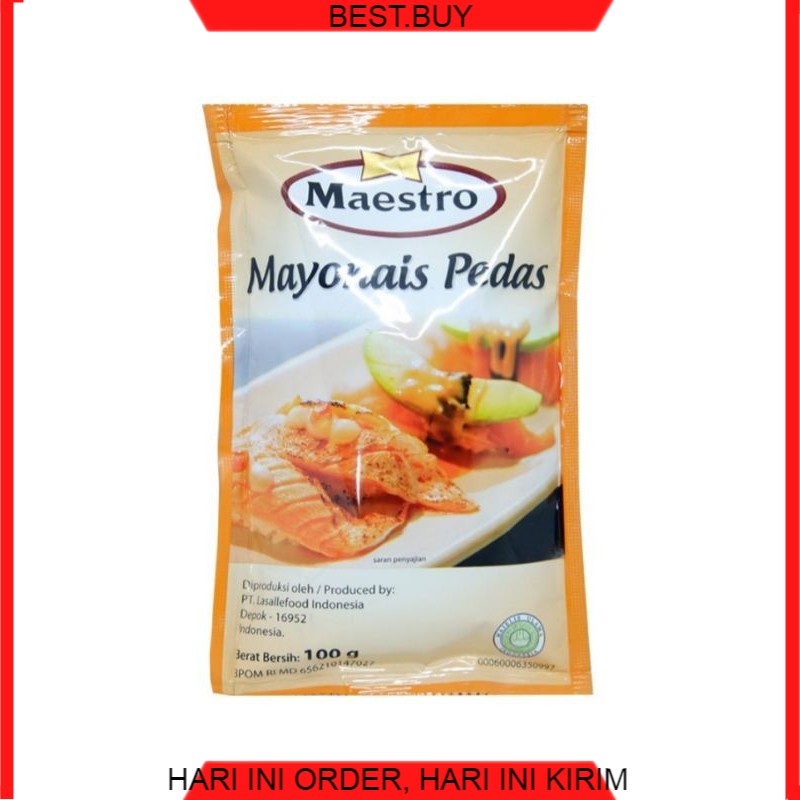 

Maestro mayonaise pedas sachet 100gr