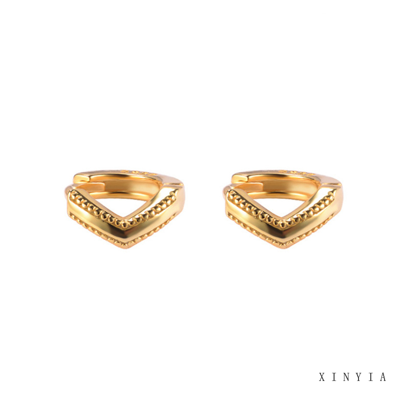 1 Pair 14K Gold-plated Mini Zircon Hoop Earrings Huggie Piercing Earings Cubic Zirconia Cartilage Earring Stud