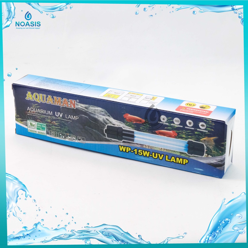 LAMPU UV ULTRAVIOLET AQUARIUM AQUAMAN 5 , 7 , 9 , 11 ,13 ,15 , 20 WATT