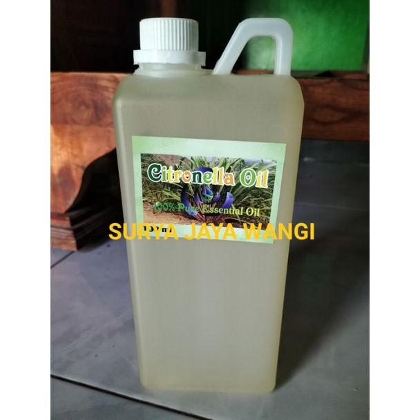 MINYAK SEREH WANGI 100% MURNI KEMASAN 1 LITER