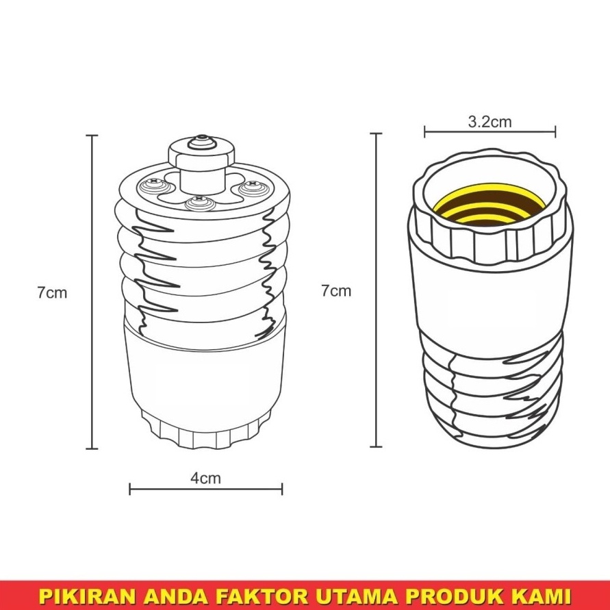 Converter Lampu Fitting E40 ke Fitting E27 Fiting Over E 40 E 27 Fitting E40 ke E27