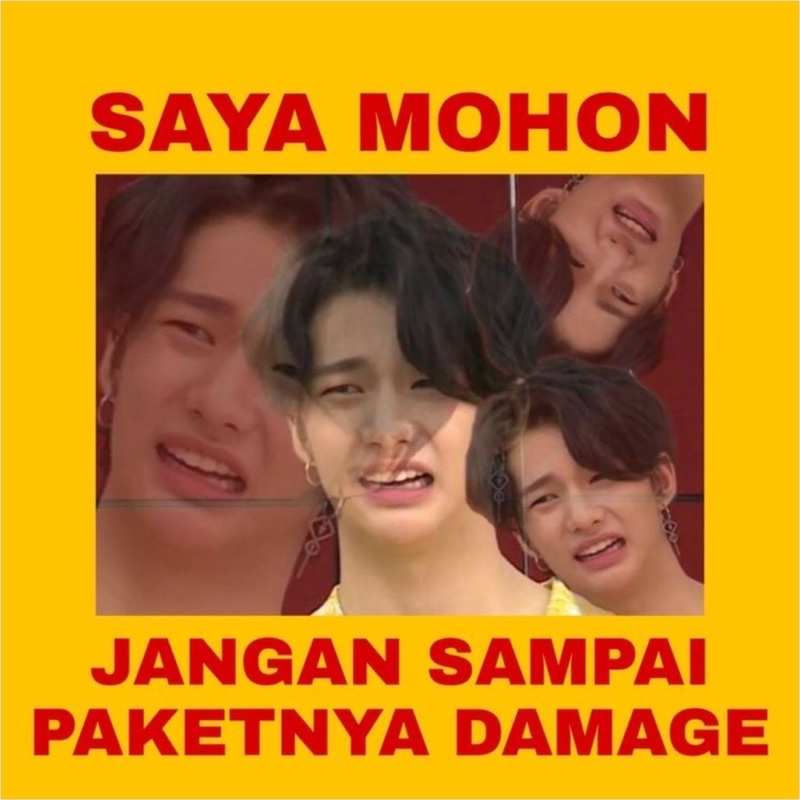 PART 2 STIKER FRAGILE KPOP LUCU KOREA STIKER JANGAN DIBANTING-E