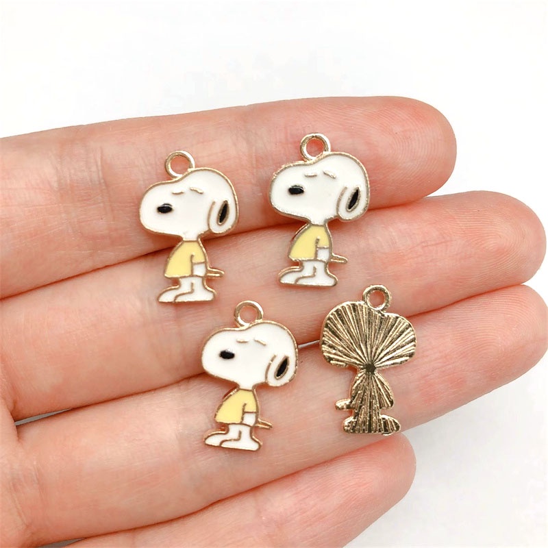 4pcs Liontin Enamel Bentuk Gog Bahan Alloy Untuk Membuat Perhiasan