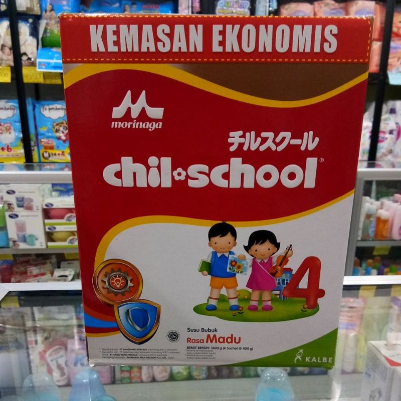 MORINAGA CHIL-SCHOOL 4 MADU/VANILA 1600GR