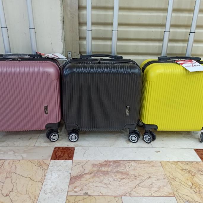 Tas Koper Polo 16 inch Kabin Mini Kecil Koper Fiber Pilot Pramugari