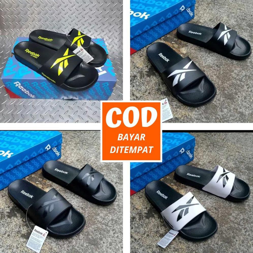 Baru SANDAL REEBOK PRIA SENDAL SLOP SPORT SLIDE PRIA IMPORT GRADE ORI FLIP FLOP Termurah