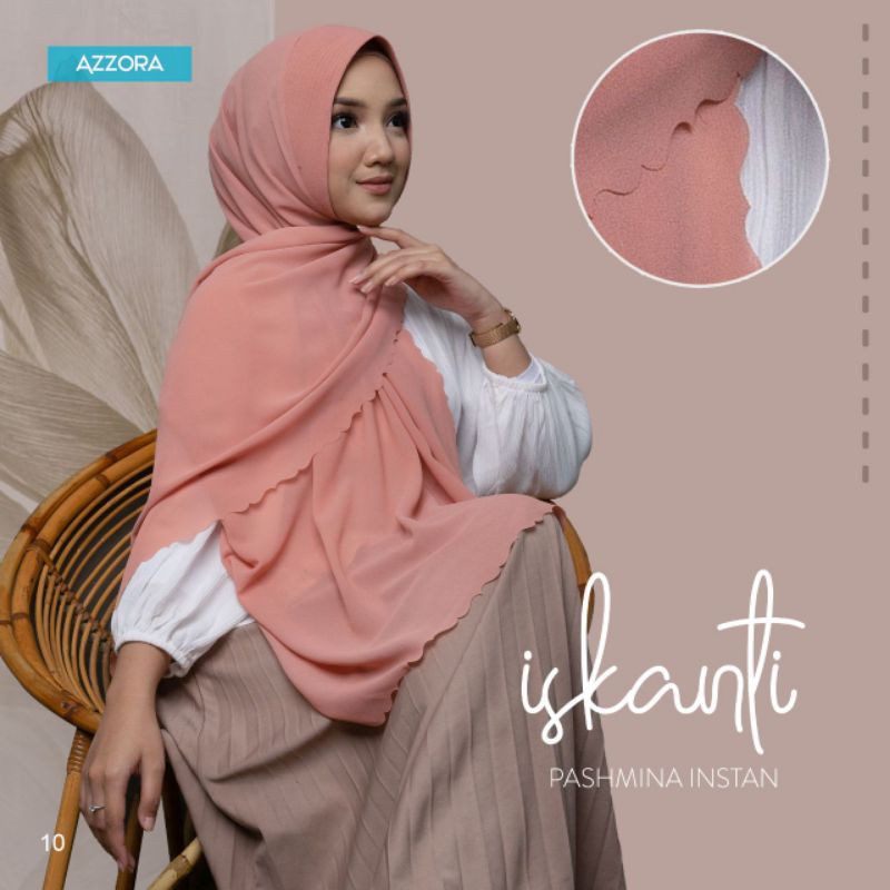 Hijab Tali Instan Pashmina Iskanti by Azzora Terlaris