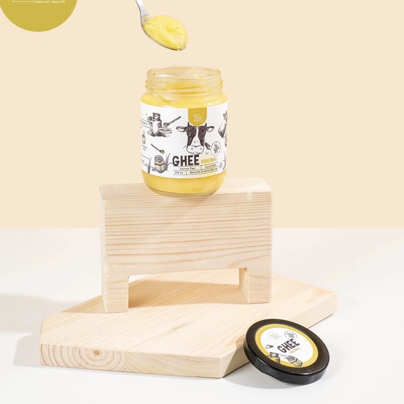 

GHEE GrassFed clarified butter MPASI (Original & Garlic) - Nourish, Sincere & Gut Well Soon.