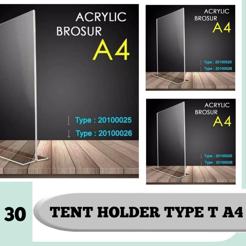 

SALE!!TEMPAT BROSUR / TENT HOLDER / TENT CARD AKRILIK DISPLAY UKURAN A4 3MM|KD5