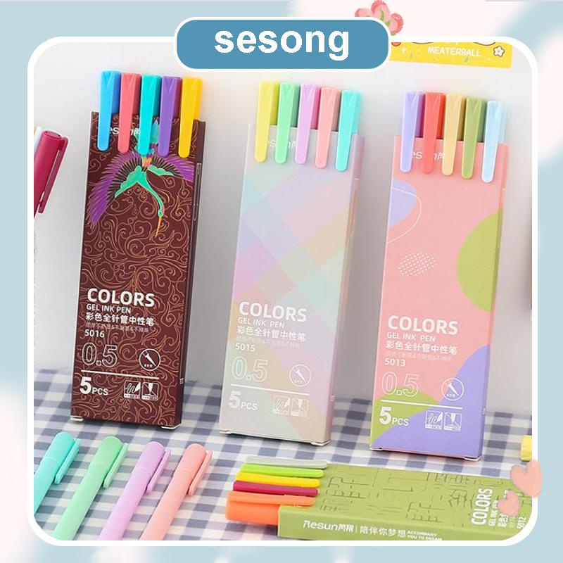 

Pulpen Macaron Gel 0.5mm Isi 5 - Pulpen Warna Macaron - Pen Office School Supplies SS