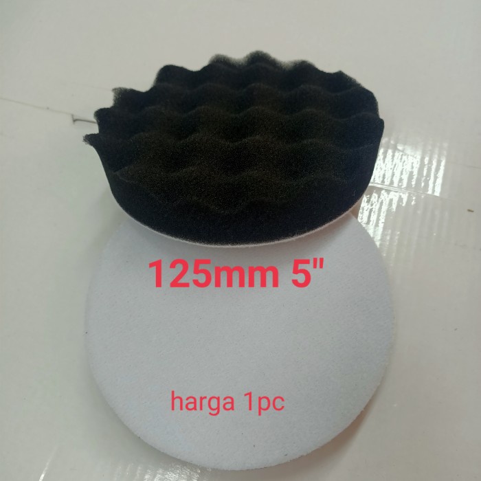 busa poles 5" foam hitam - busa poles mobil black