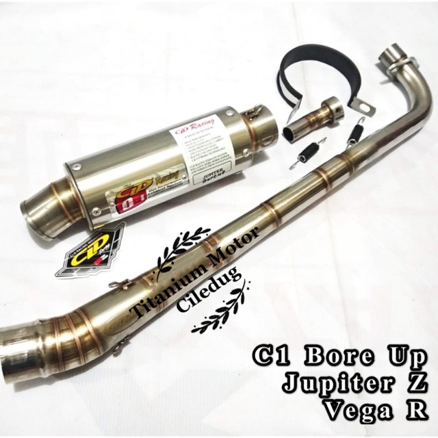 Knalpot Racing CLD Bore Up JUPITER Z - VEGA R C1 Bulat