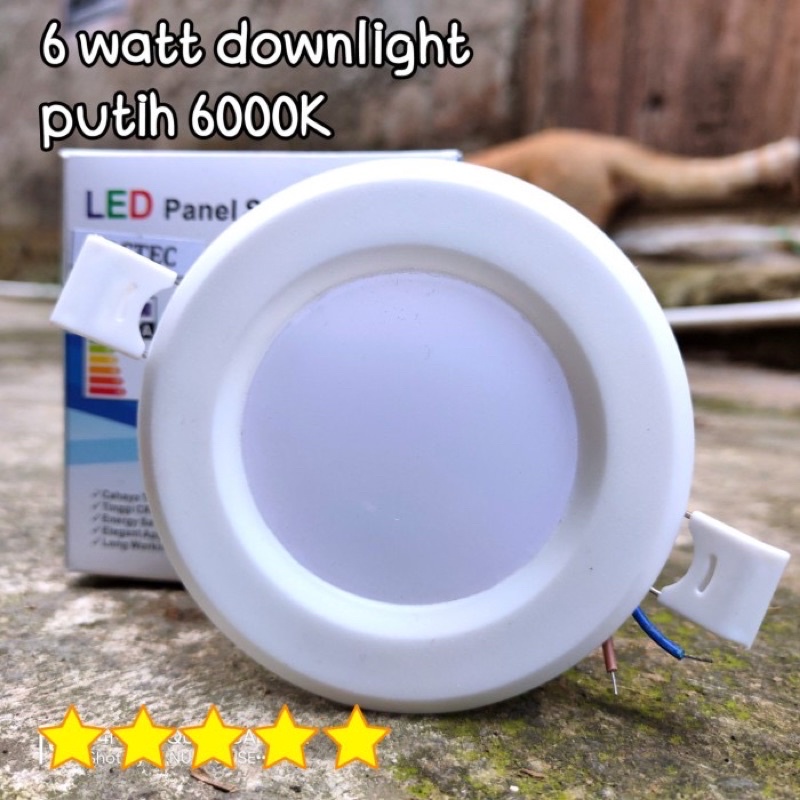 Downlight 6 watt 5 watt led panel light nyala putih nyala kuning