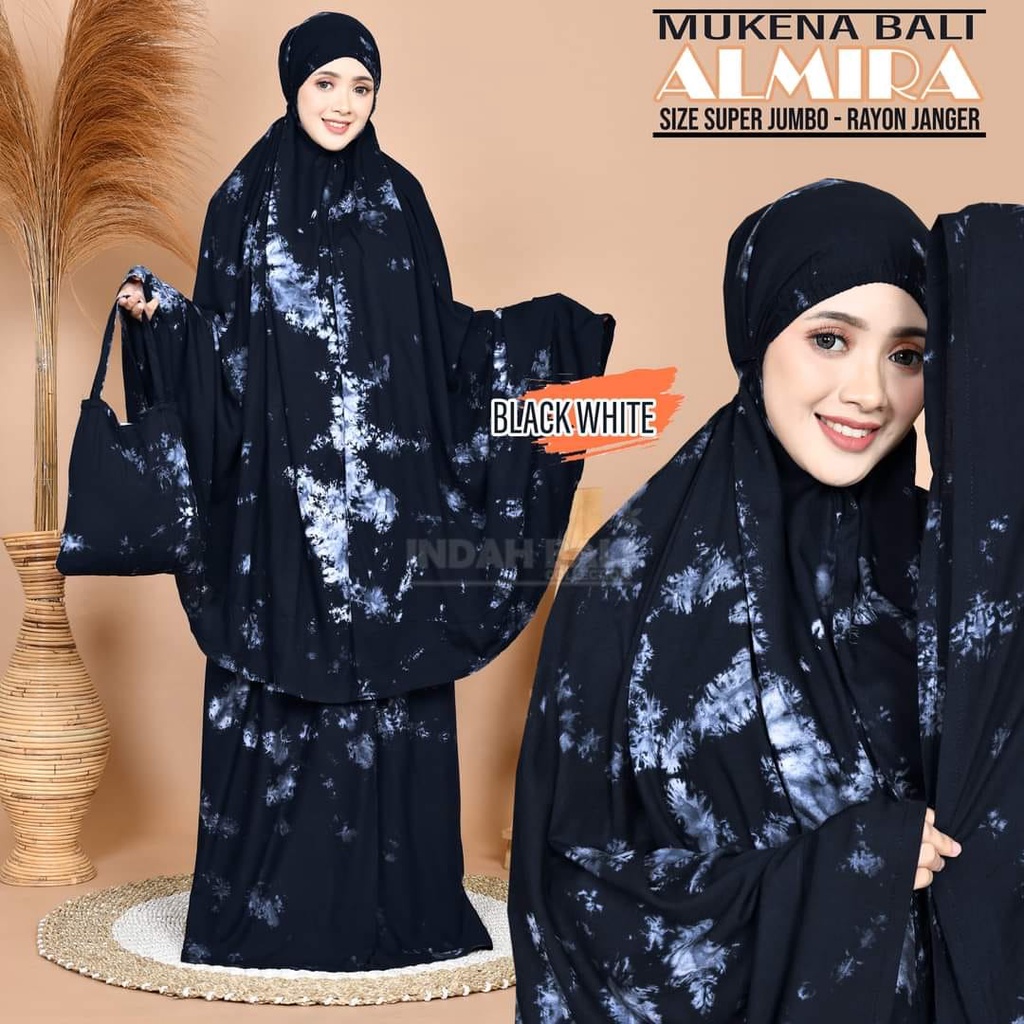 Mukena Bali Smoke tie dye Almira super jumbo