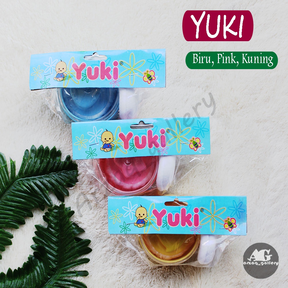 Tempat Bedak YUKI Bulat 1 Puff | Tempat Bedak bayi Newborn TB Yuki + Puff | Tempat Bedak |