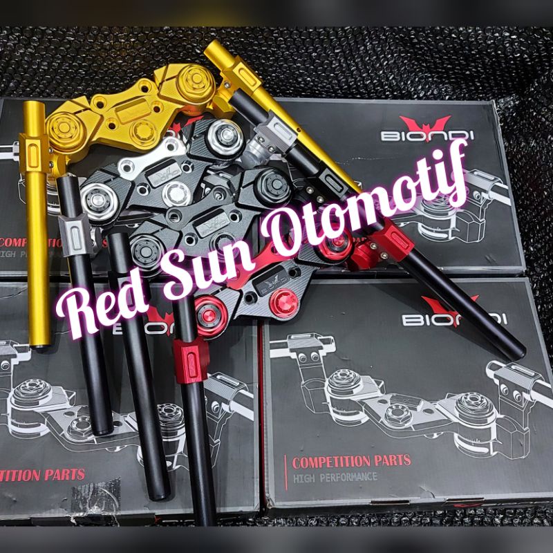 Stang CNC jepit BIONDI Robot M. Black diamond pcx 150 Nmax lama old 2016 2017 2018 2019