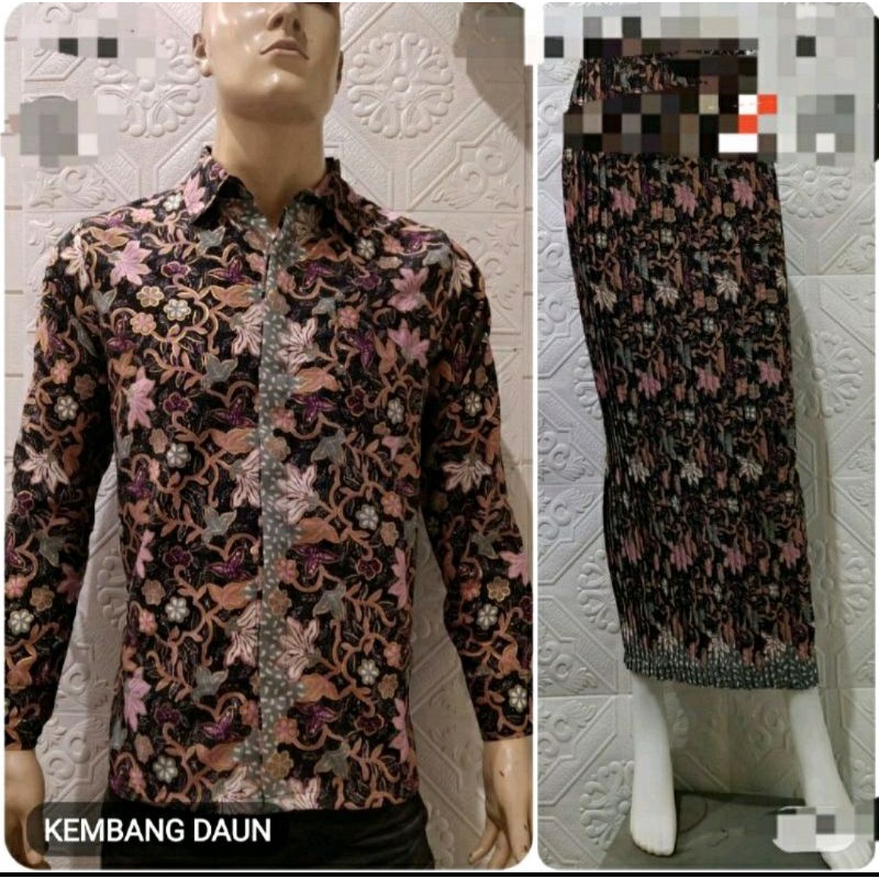 Couple Kemeja Batik dan Rok Pasangan