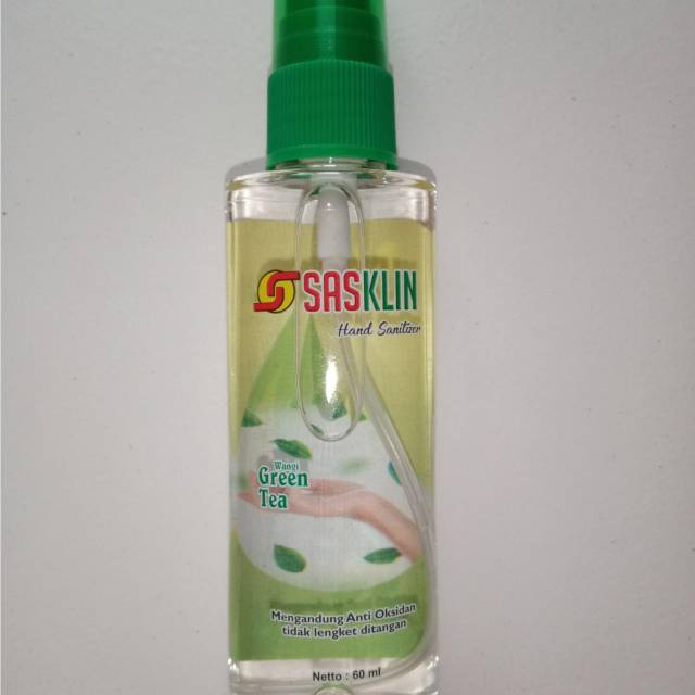 Sasklin Hand Sanitizer isi 60 ML Aroma GREEN TEA