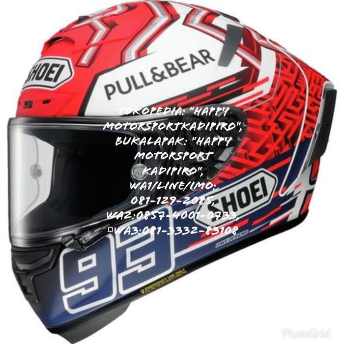 HELM FULLFACE SHOEI X-SPIRIT 3 MARQUEZ5 TC1 SUPER RINGAN ORI JAPAN DOT