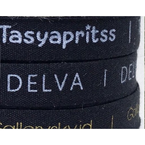 

Label Hijab Hitam / Label Masker Hitam/Label Katun Halus 2 Cm/1 Roll Hitam