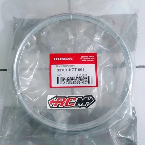 RIM RING CINCIN LAMPU DEPAN HEADLIGHT UTAMA TIGER 2000 MEGAPRO CHROME CROME ORIGINAL 3101-KCT-691