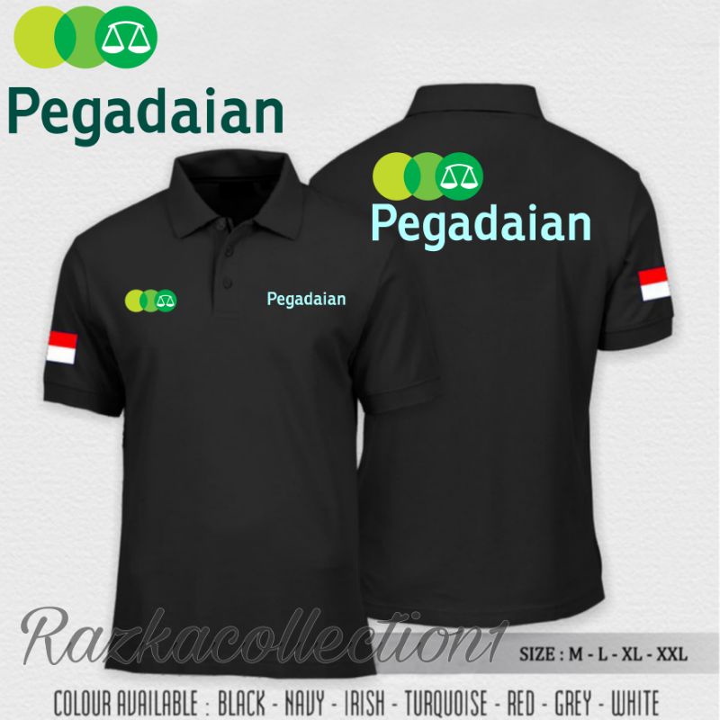 Polo Shirt Pegadaian / Baju Kaos Pegadaian / Baju Kaos Kerah Logo Pegadaian