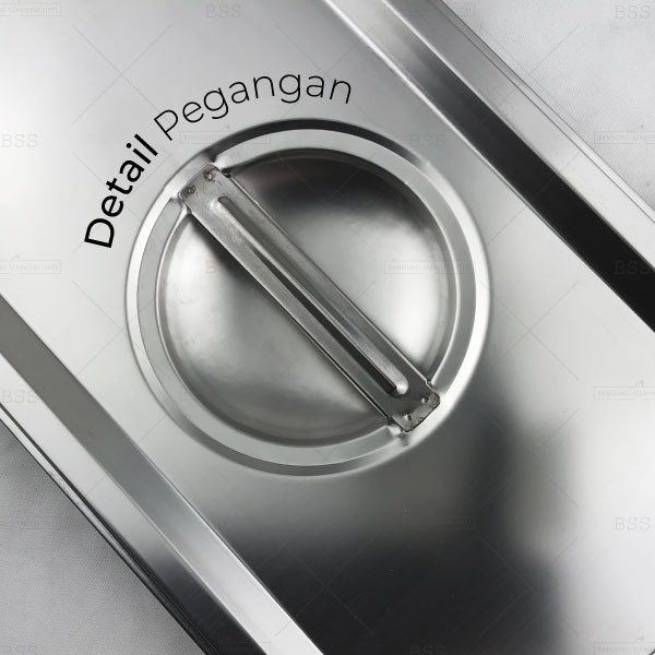 Tutup Food Pan 1/6 wadah penyimpan panstainless steel gastronom