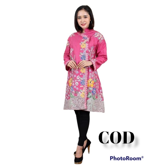 Atasan Batik Tunik Wanita Modern Batik Tunik Cewek Terbaru 2022 / Dress Batik Wanita Kekinian / Baju