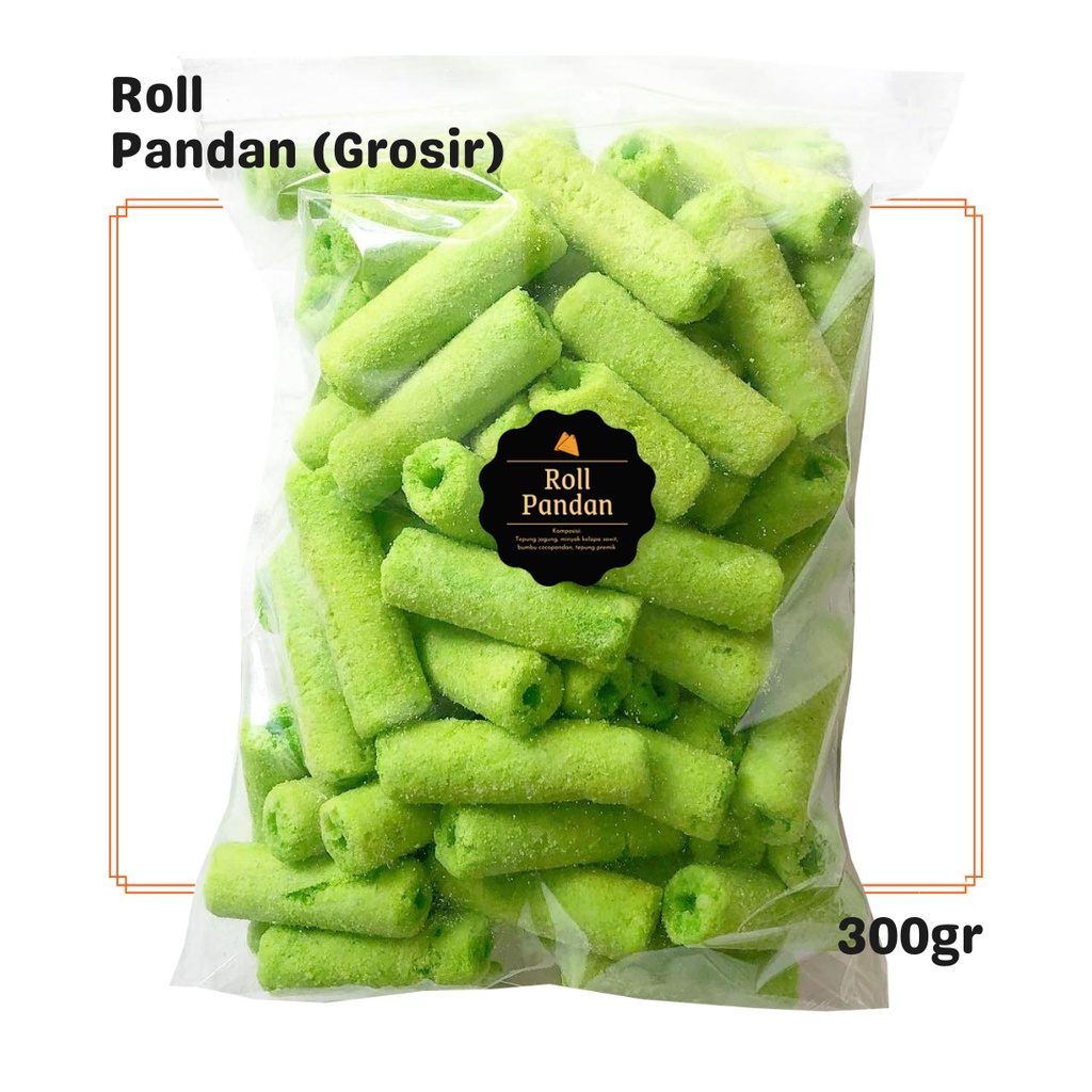 

Roll Pandan (Grosir) 300gr / Snack Cemilan / Camilan Manis