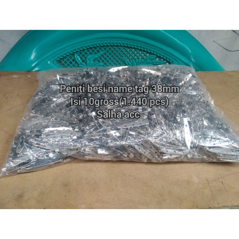 

peniti name tag besi 38mm isi 10gross