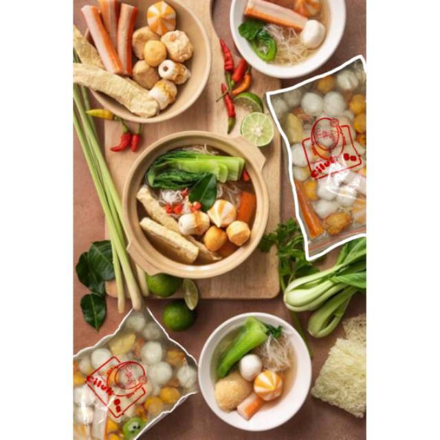 

Paket Hemat Suki STEAMBOAT LENGKAP BUMBU isi BANYAK ! baso Cedea Kiloan BaksoMix Bakso Seafood kiloan BaksoKiloan