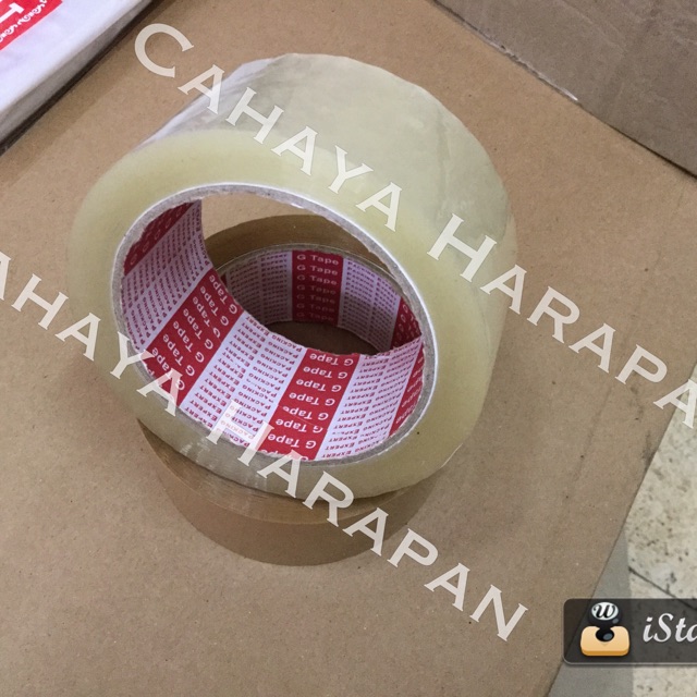 

Lakban bening / coklat - merk G tape
