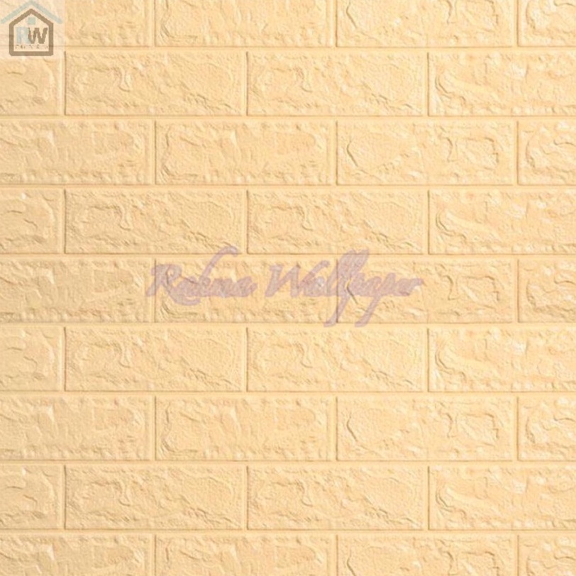 Wallpaper Dinding 3D Foam Motif Batu Bata 70 x 38 CM-5