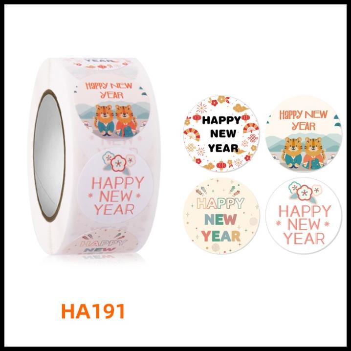 

500Pcs Sticker Roll Imlek 2.5Cm Bulat / Tempelan Fu / Stiker Toples