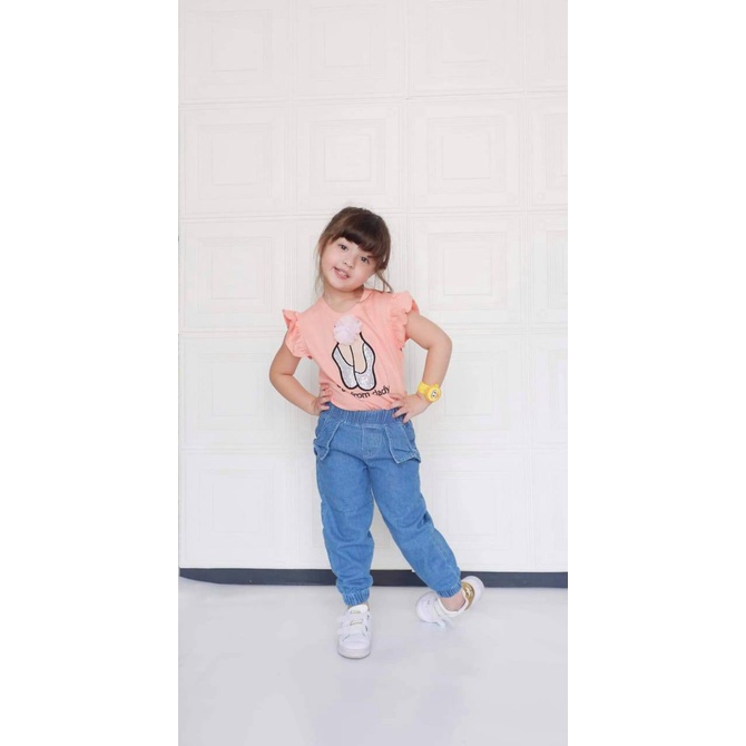 Set Wingtees Jeans Flowkids