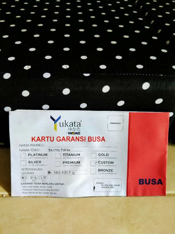 Kasur Lipat Inoac Yukata Tebal 15 Cm Anti Kempes Garansi 15 Tahun