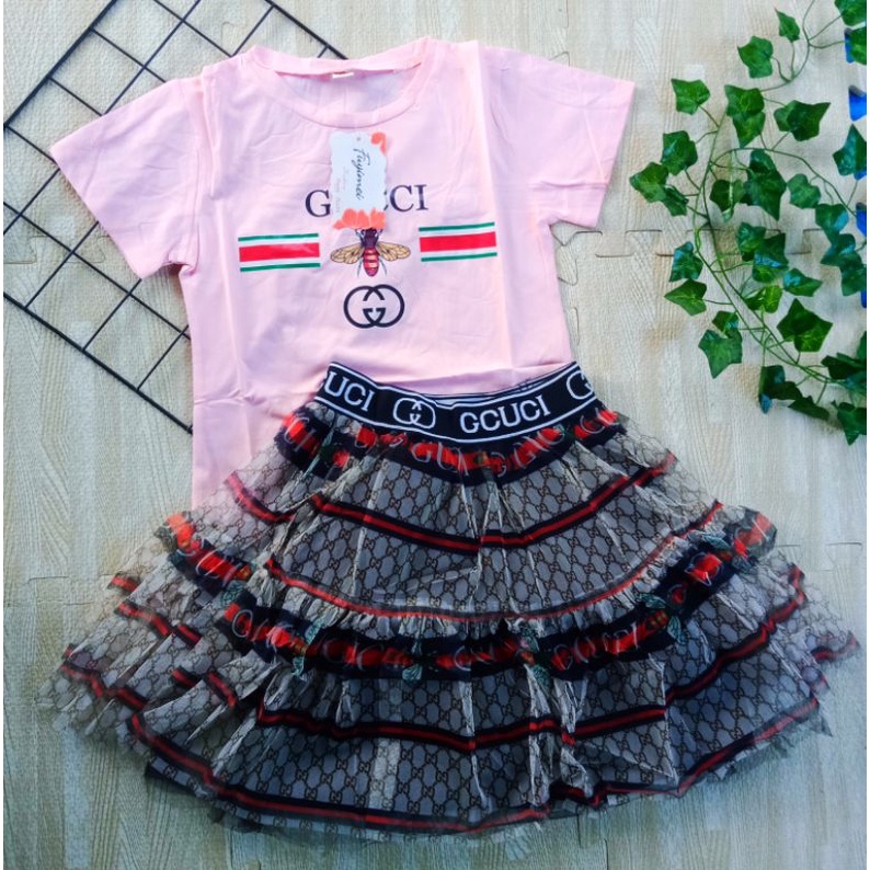 SETELAN BAJU PESTA ANAK CEWEK ROK TUTU + KAOS SAYAP 3-5 TAHUN / SETELAN ROK TUTU SAYAP PRINCESS ANAK PEREMPUAN 3 4 5 TAHUN