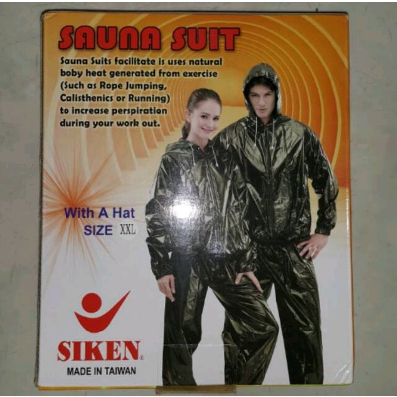 BAJU SAUNA SUIT SIKEN ORIGINAL TAIWAN / BAJU SAUNA JAKET OLAHRAGA JAS HUJAN