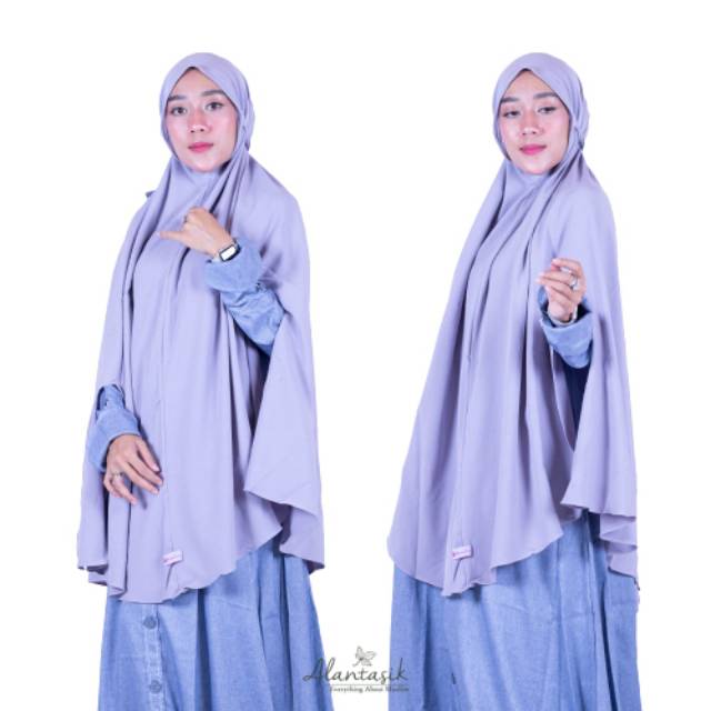 ALANTASIK Jilbab Jumbo ALENA HIJAB INSTAN JUMBO HANDSLLIT GR.7