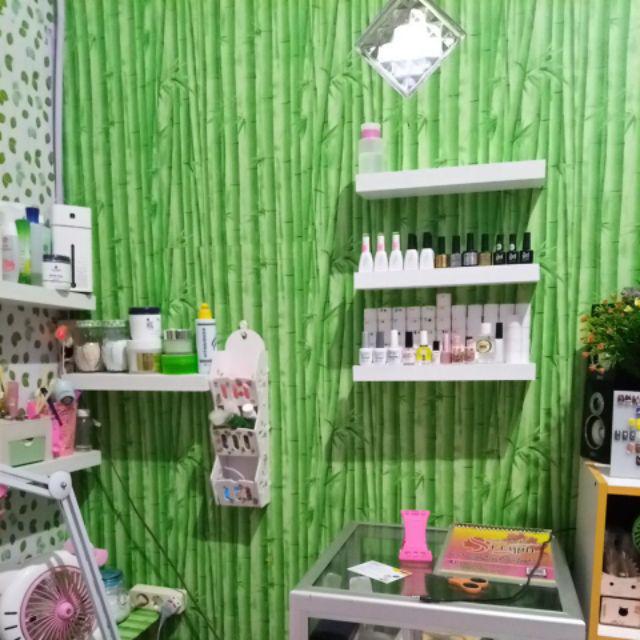 Set Rak Dinding Minimalis 3 Pcs Ukuran 40 & 40 & 40 Cm Rak Ambalan Dinding Tempel Ambalan Gantung