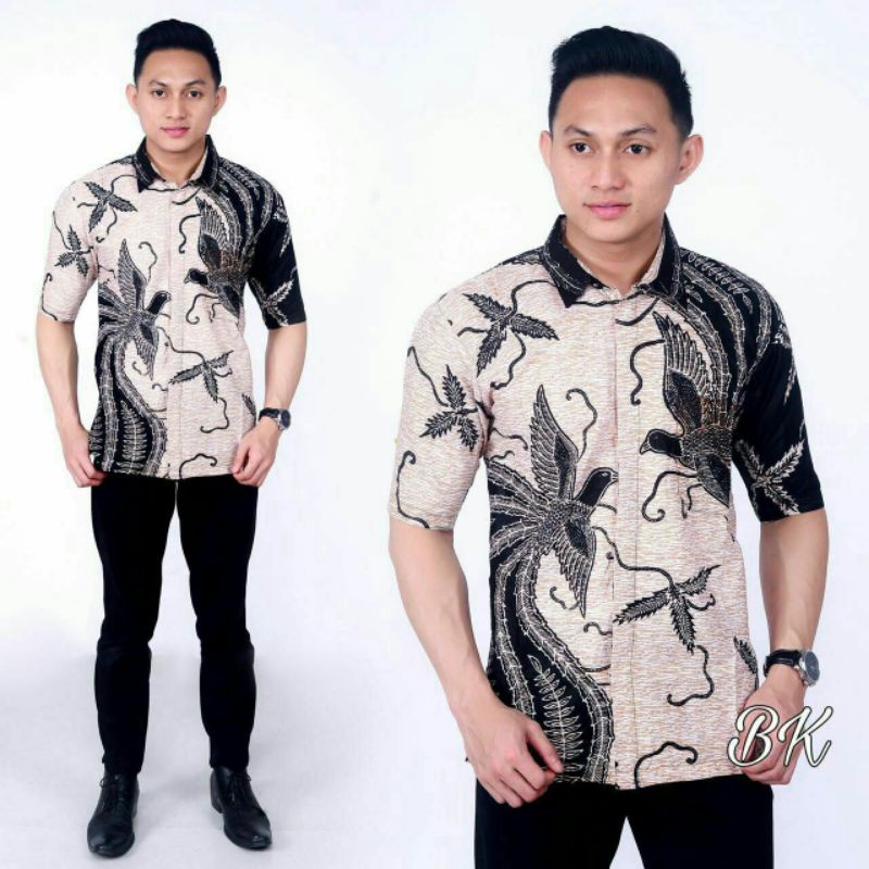 BAJU BATIK UNIK PRIA SLIM FIT DAN KEMEJA SLIMFIT MEWAH LENGAN PENDEK MIX CLOTHING CBS326 colin dion