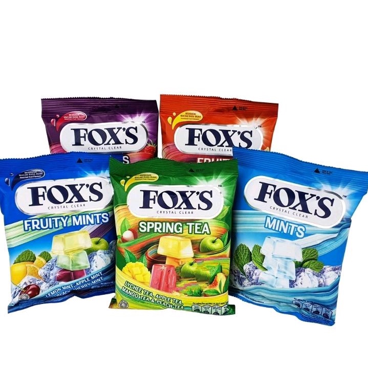 

3PACK Permen FOXS Crystal Clear - Netto 90 gr boleh mix