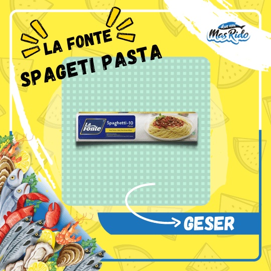 

La Fonte Pasta Spagetti -10 Spageti Pasta Instan Lembut Praktis 225 Gram