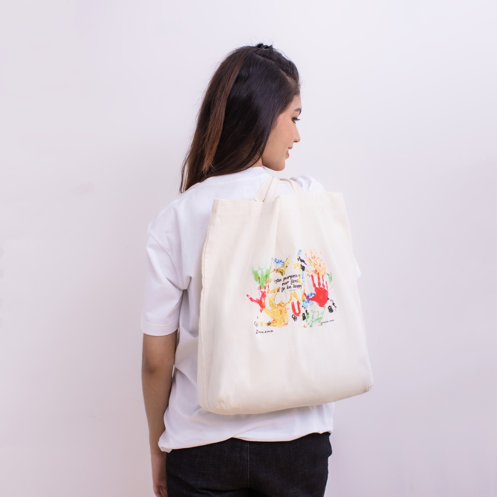 Zoleka Jordan Tote Bag - Broken White-2