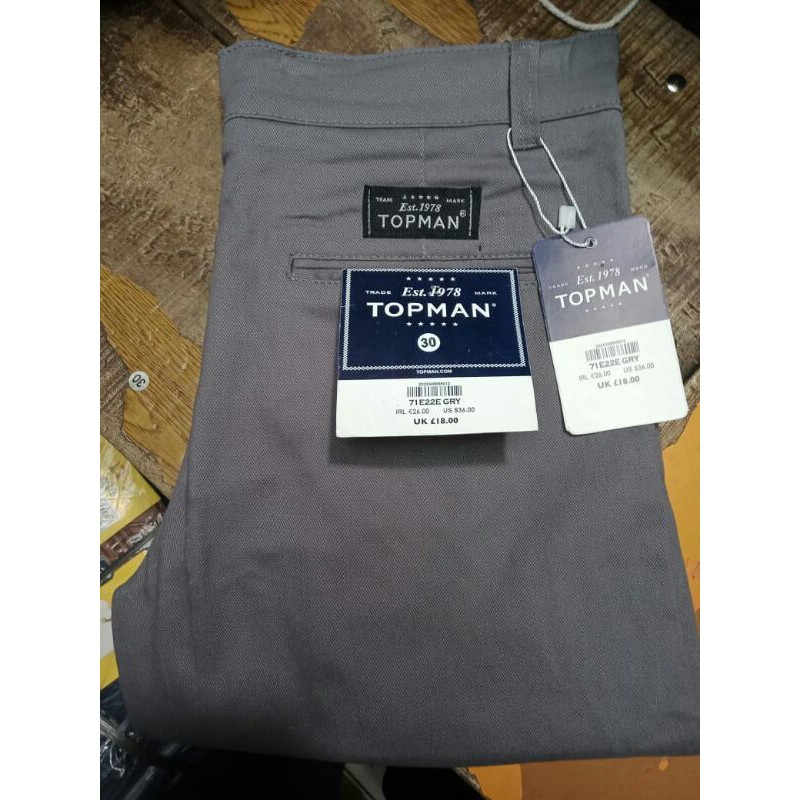 COD/ BAYAR DI TEMPAT ) CELANA CHINO PANJANG PRIA/ORIGINAL SLIMFIT/ MERK TOP MAN SIZE 27-38