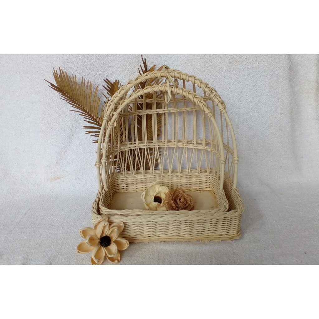 BEST PRODUCT KERANJANG UNIK,KERANJANG CANTIK keranjang sangkar burung persegi sedang kecil