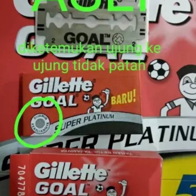 (ORI) Gillette Goal isi 5 silet goal asli