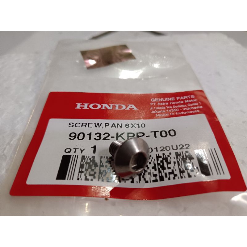 Baut L body motor honda original Screw Pan 6×10