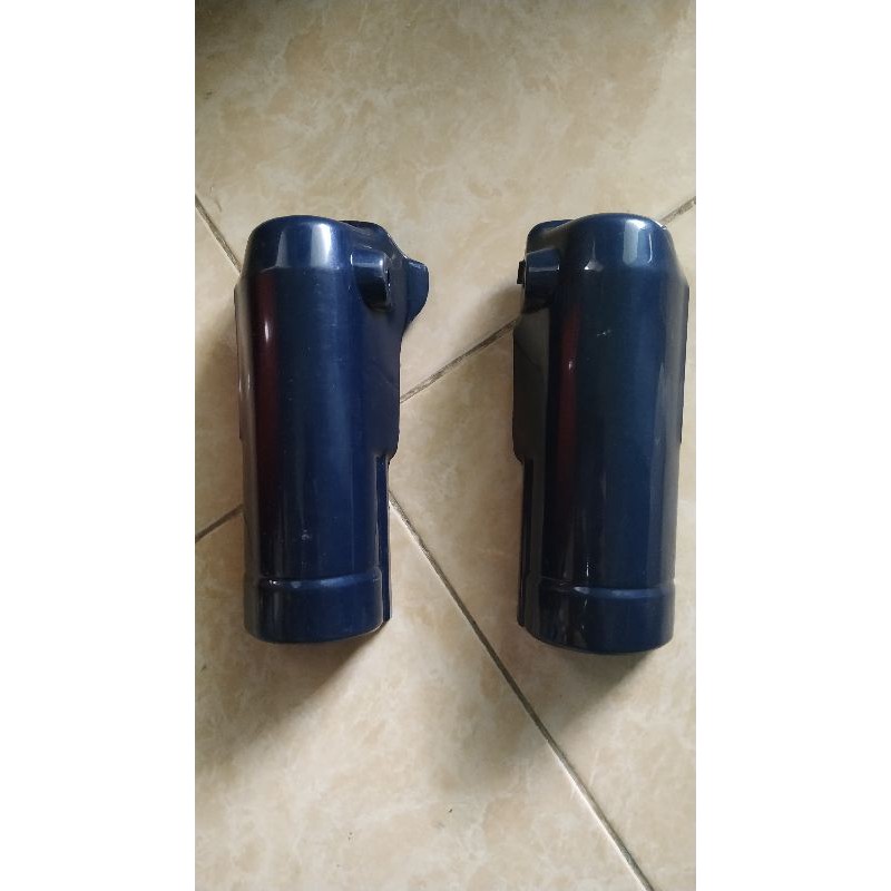 Tutup spakbor depan skok shock kanan kiri warna ungu biru tua F1Z FIZ Force1 F1 Z