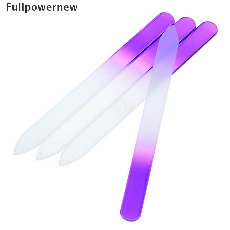 (FULL) 4pcs Kikir Kuku Bahan Kaca Kristal Untuk manicure / nail art